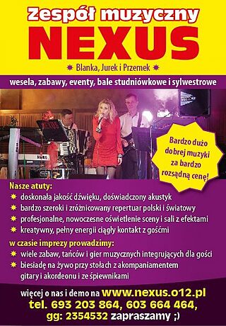 Nexus-z biesiadą i karaoke - zespół na wesele Mosina